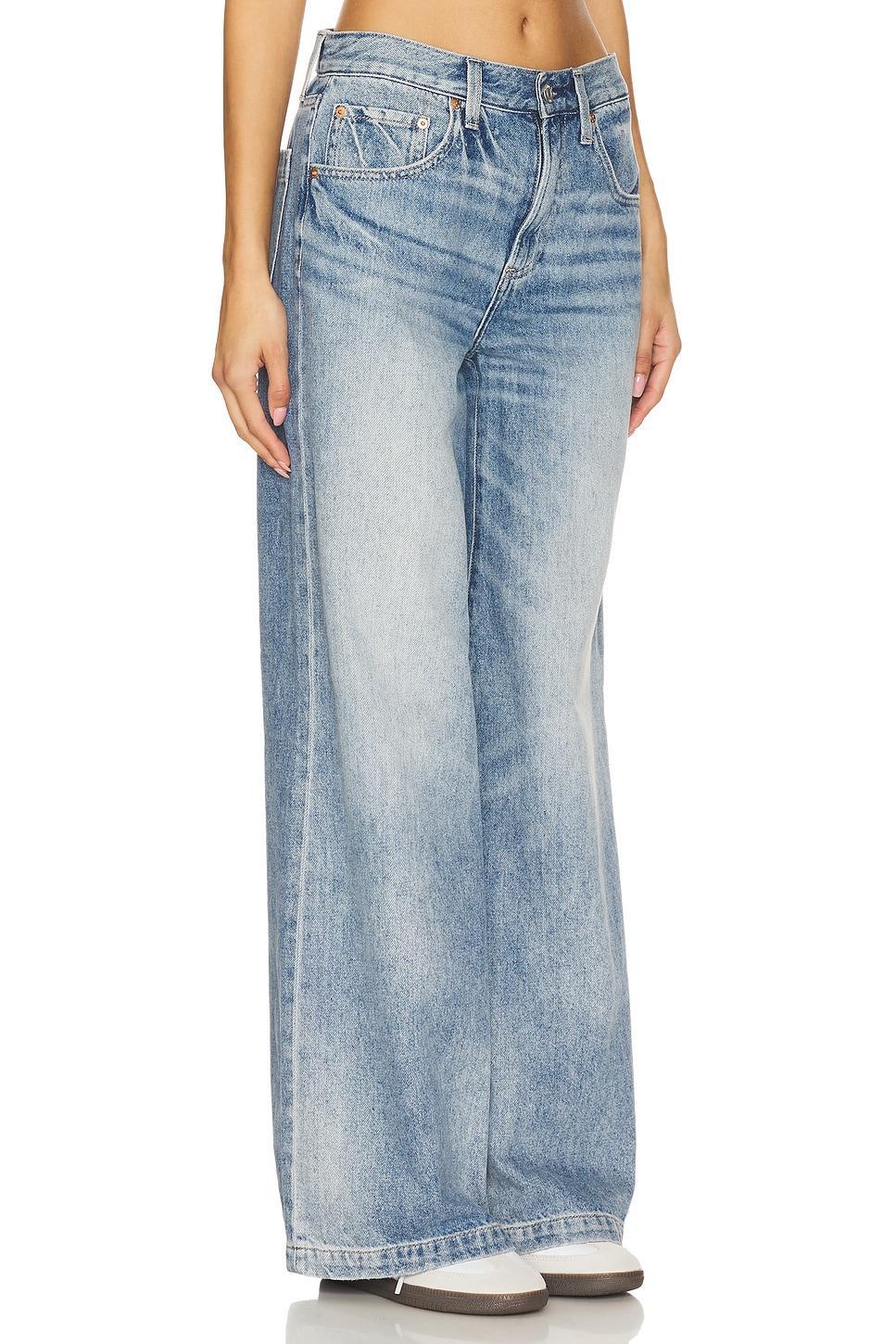 Jadyn Mid Rise Wide Leg Jeans PISTOLA Product Image