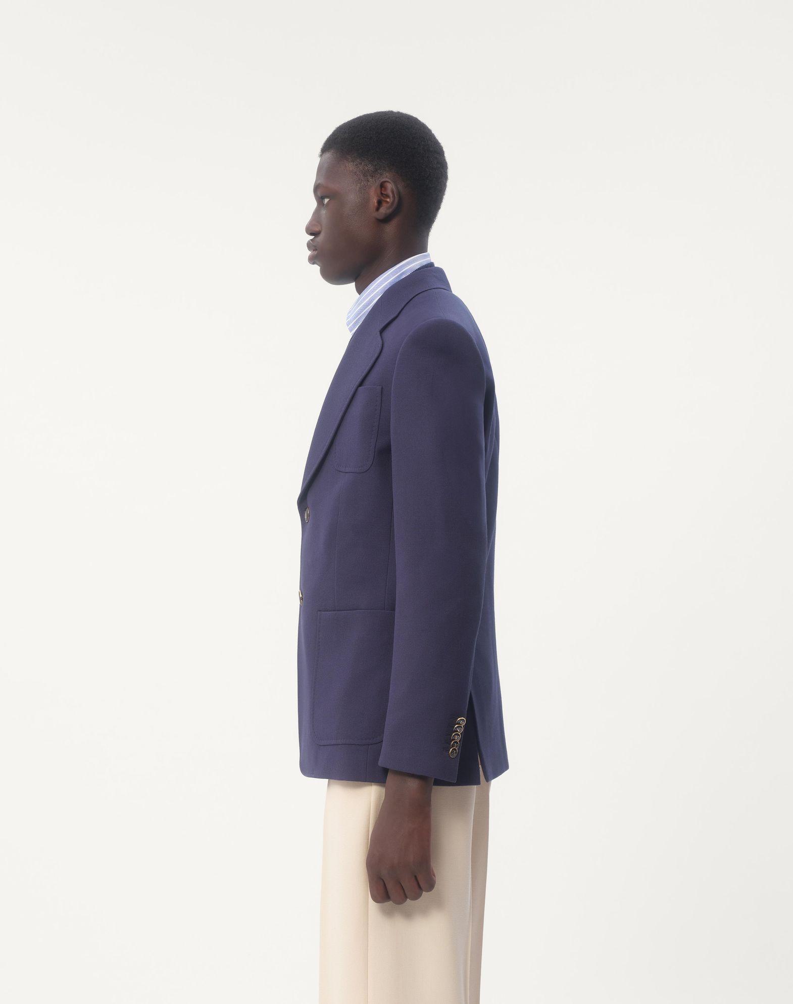 Single-Breasted Wool Gabardine Jacket Product Image