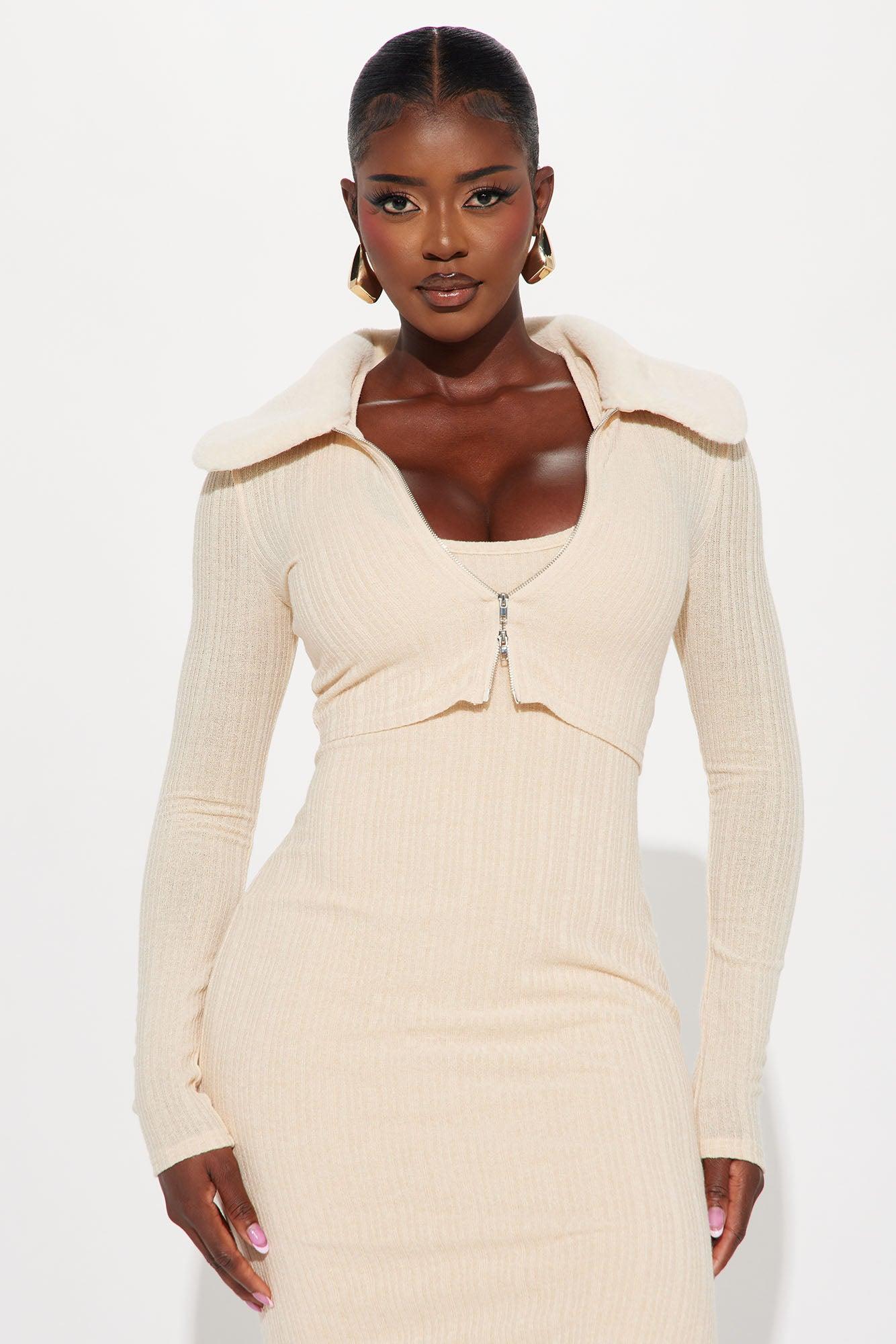 Sophie 2 Piece Maxi Dress Set - Cream Product Image