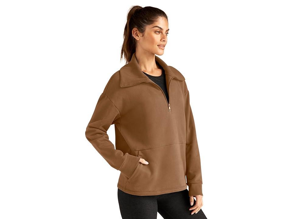 Beyond Yoga Trek Pullover (Toffee) Women's Clothing Product Image