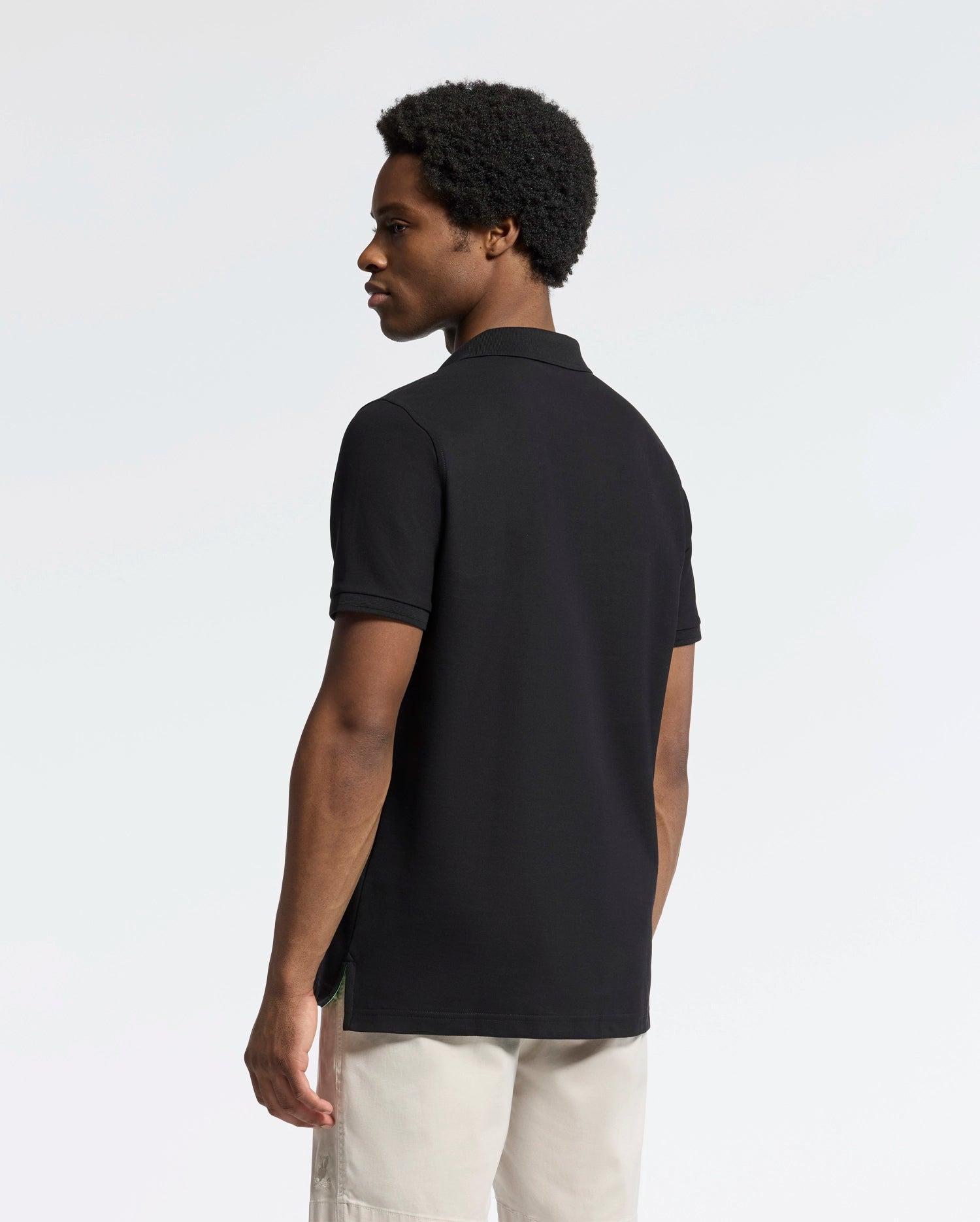 MENS NICHOLSON RIB COLLAR PIQUE POLO - B6K401F200 Product Image