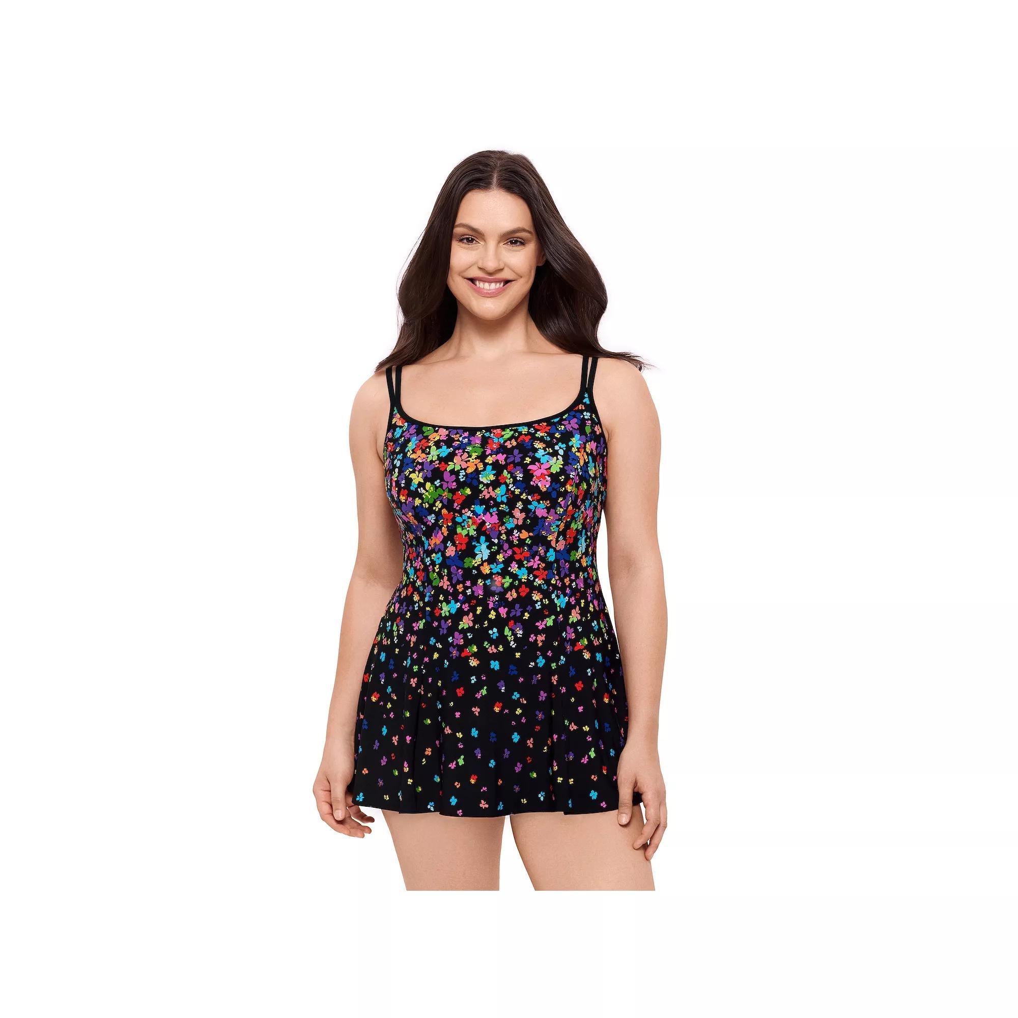 Womens Great Lengths Princess Seam Swimdress One-Piece Swimsuit Product Image