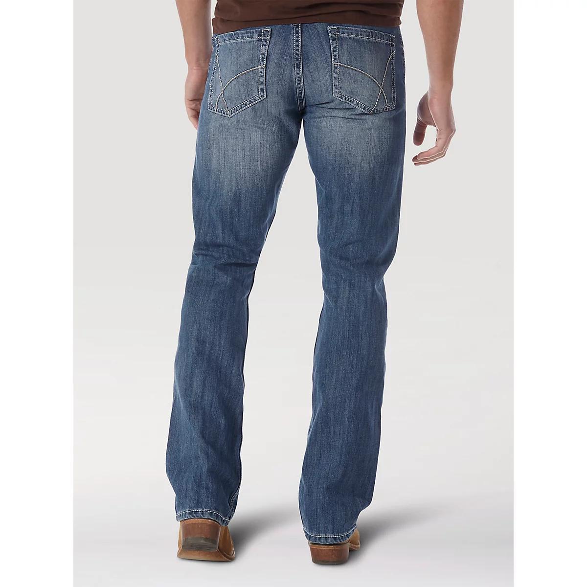 Men's Wrangler® 20X® No. 42 Vintage Bootcut Jean in Light Blue Product Image