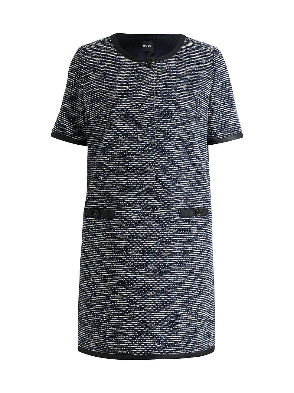 Womens Relaxed-Fit Dress in Tweed Product Image