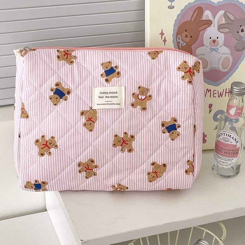 Bear Fabric Clutch / Makeup Bag (Various Designs) Product Image