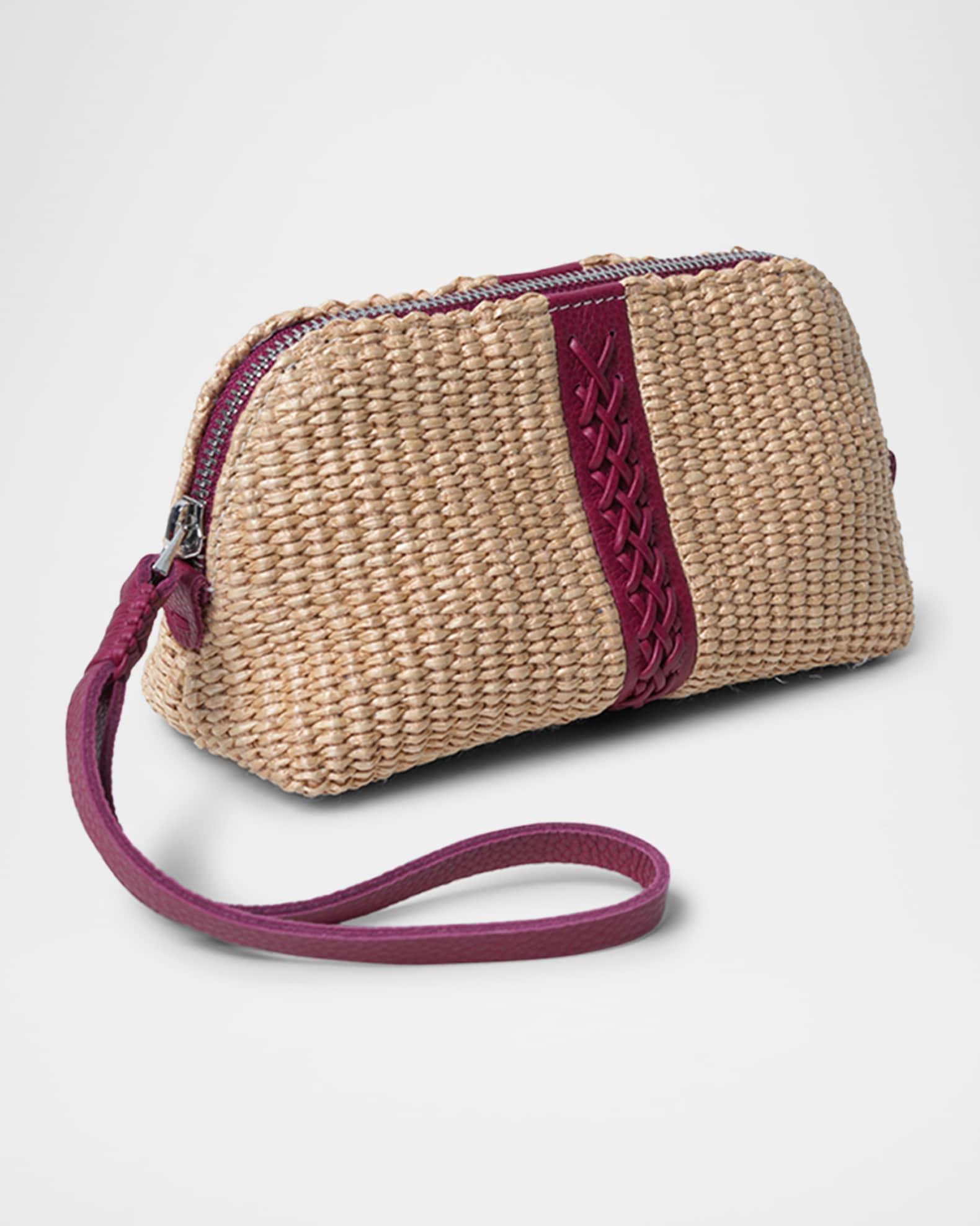 Woven Fabric & Leather Wristlet Product Image