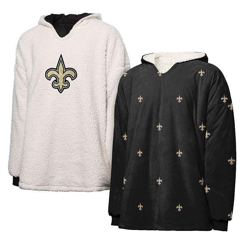 Womens Foco New Orleans Saints Repeat Print Reversible Hoodeez Product Image