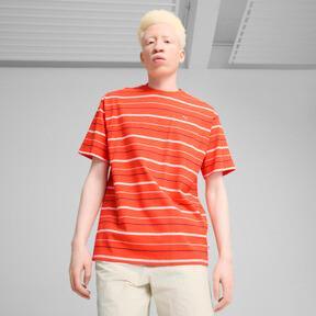 PUMA MMQ Men's Striped T-Shirt Product Image