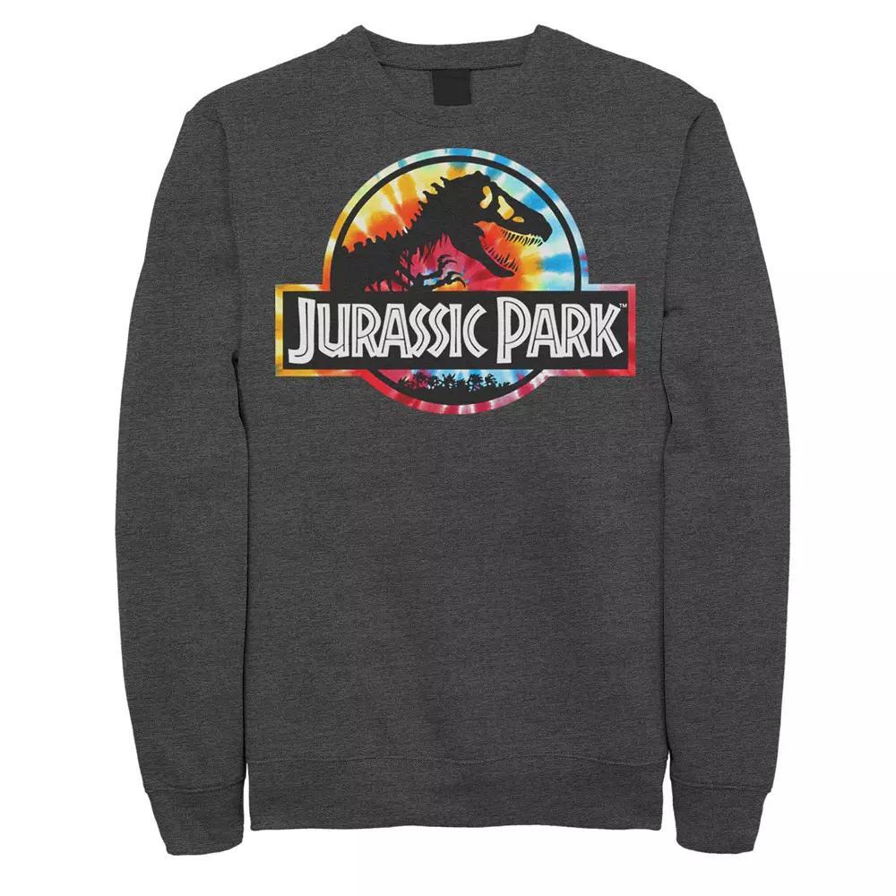 Men's Jurassic Park Blue Retro Classic Icon Sweatshirt, Size: XXL, Royal Product Image