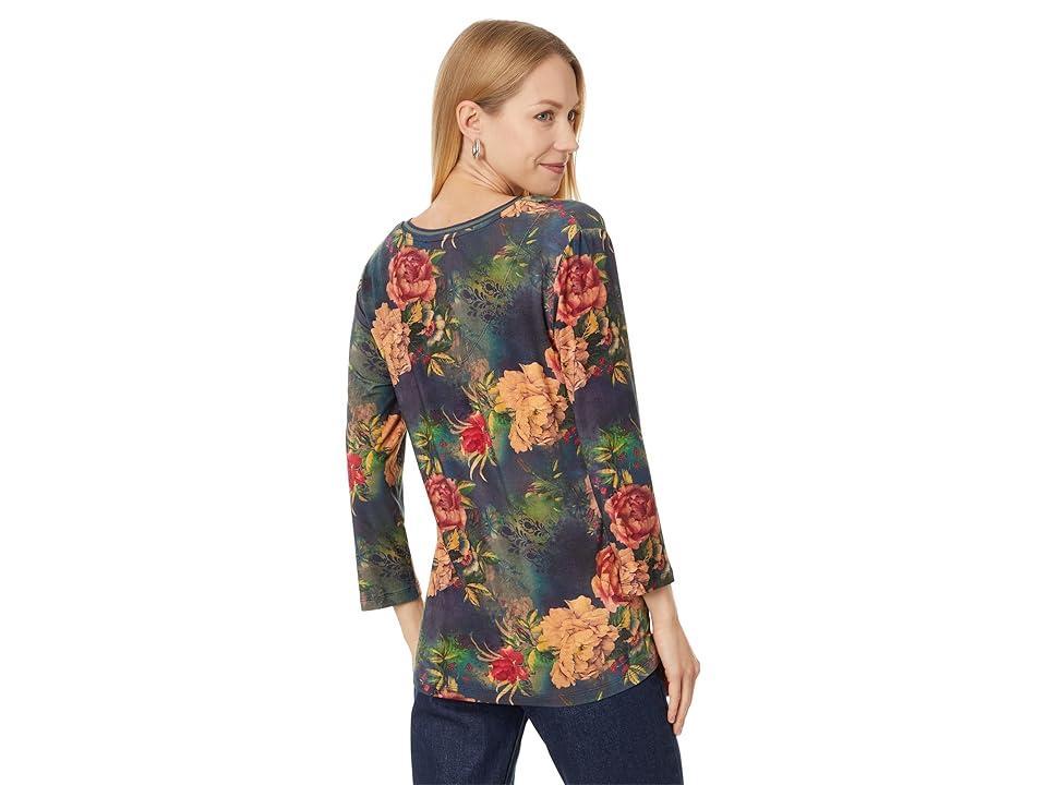 Womens The Janie Favorite Floral V-Neck T-Shirt Product Image