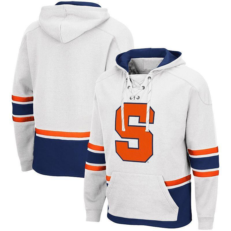 Men's Colosseum White Nebraska Huskers Lace Up 3.0 Pullover Hoodie, Size: Medium Product Image