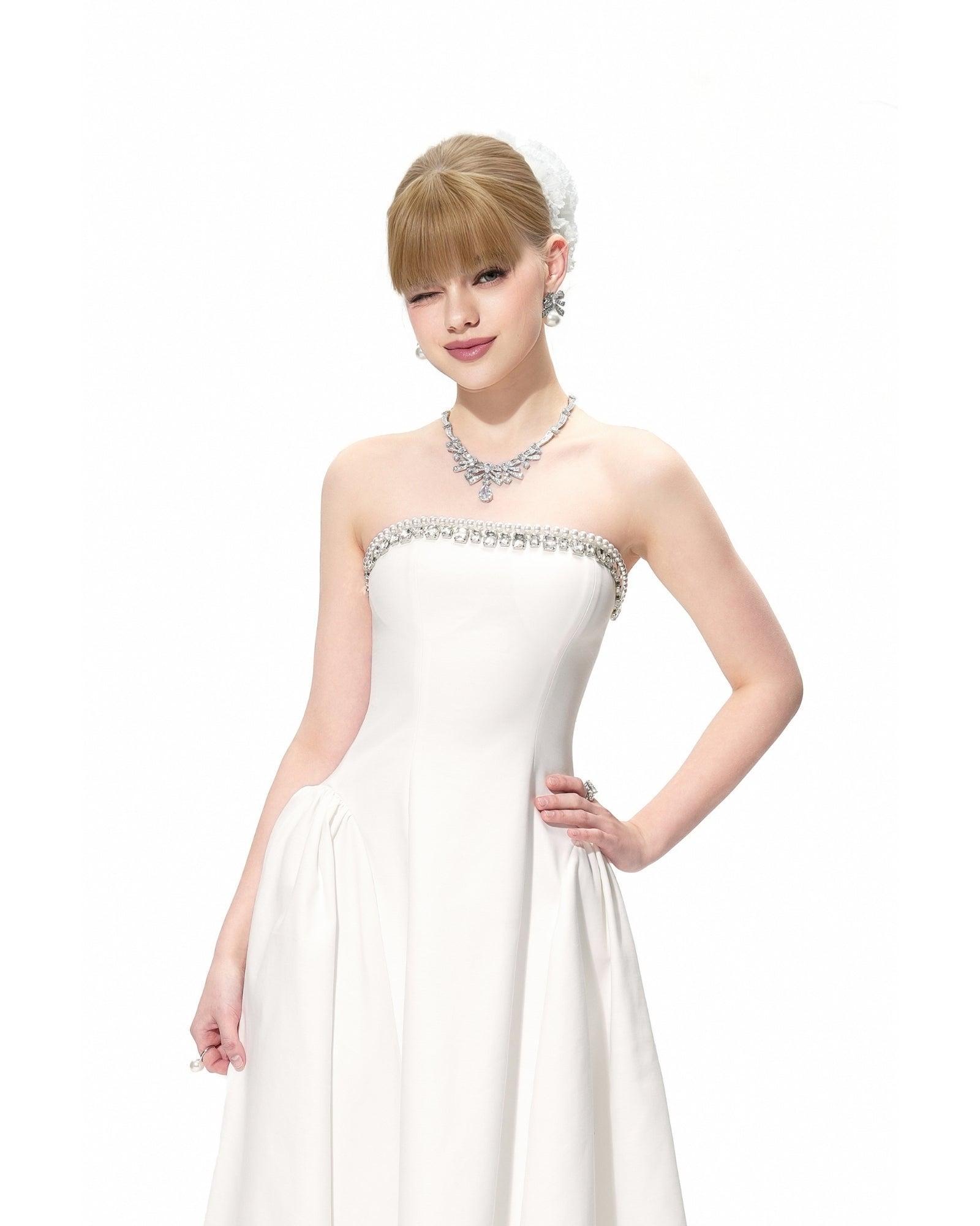 Nicolette Dress (White) Product Image