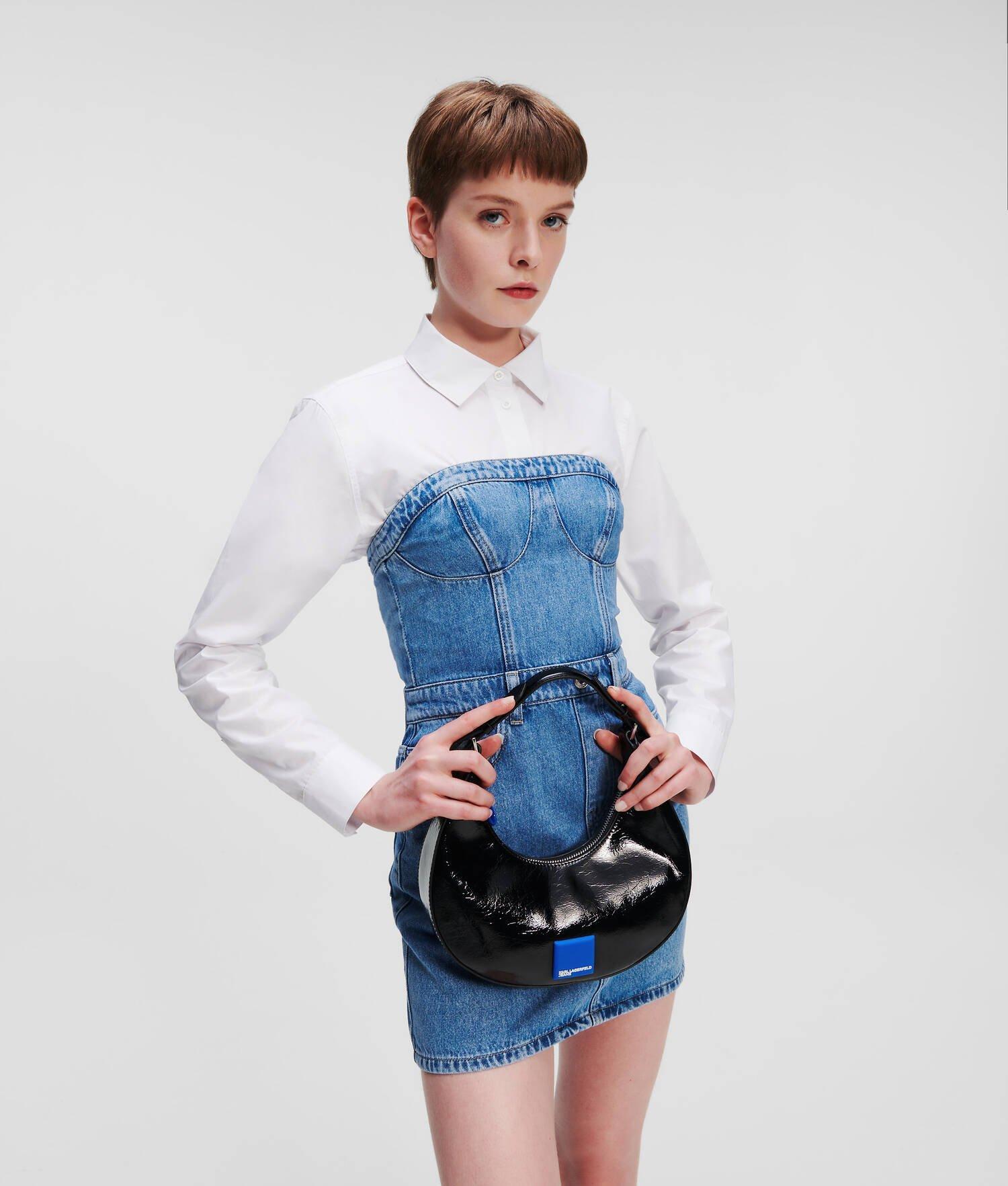 KLJ CUT-OUT BUSTIER DENIM DRESS Product Image