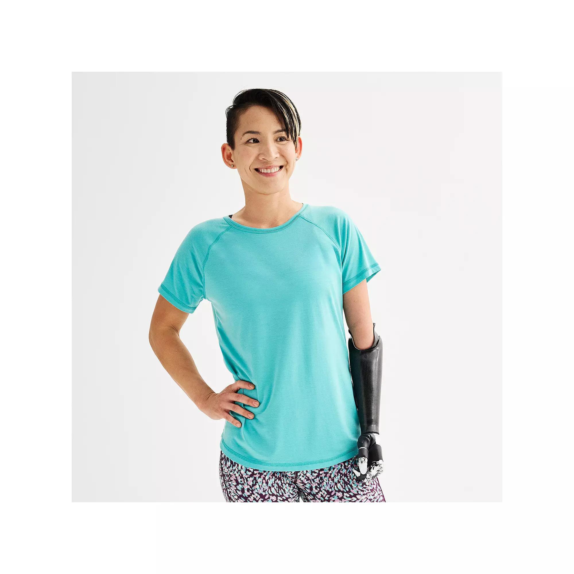 Women's Tek Gear® Adaptive Core Raglan Tee, Size: XS, Maiti Pink Product Image