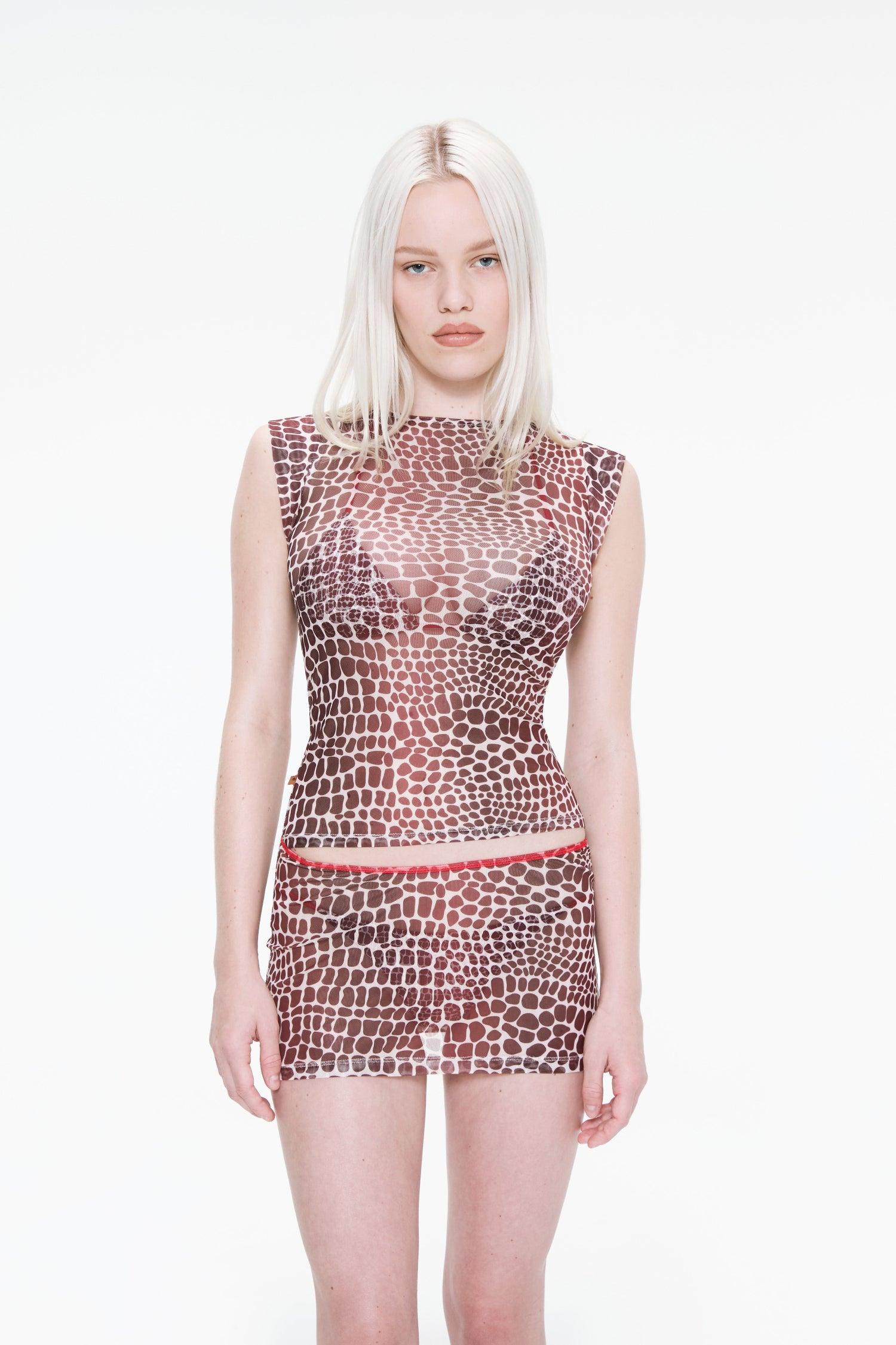 LUCIA TOP - LIZARD Product Image