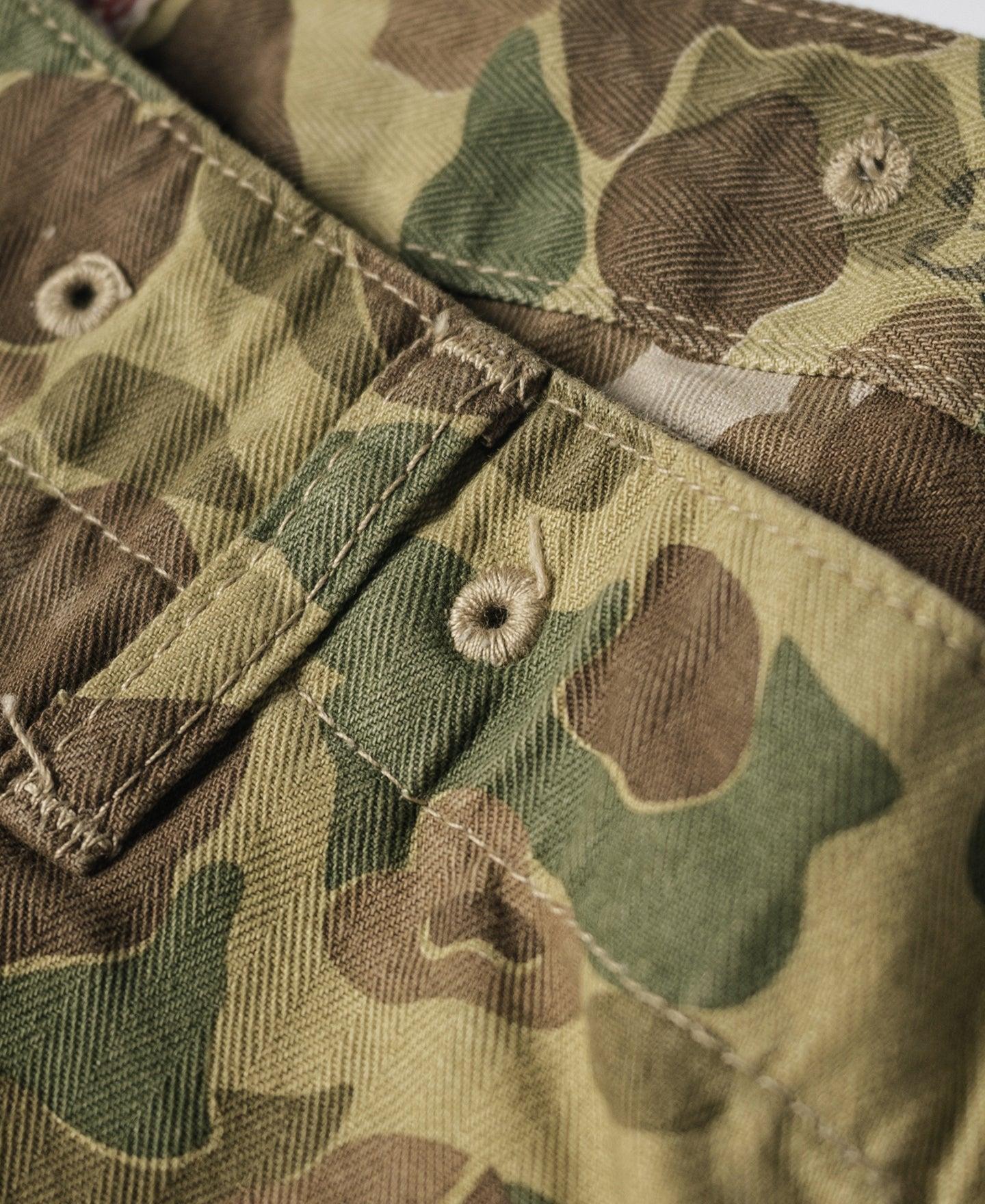 US Army M-1943 Herringbone Cotton Camouflage Pants (Modified) Product Image