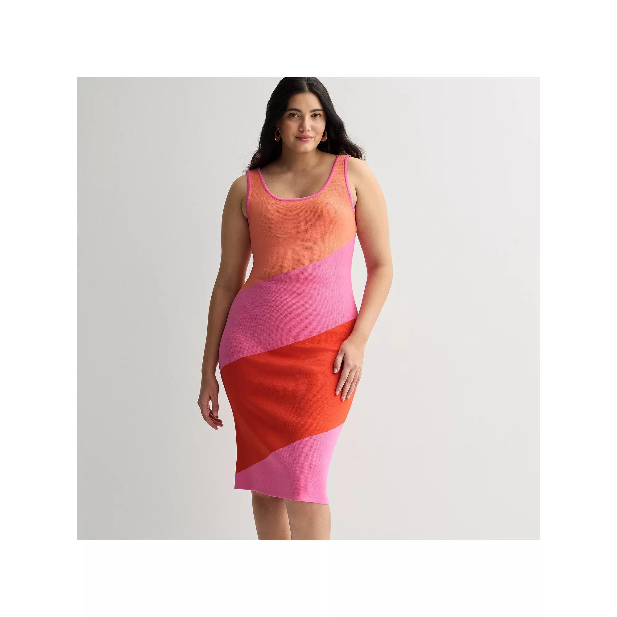 Women's INTEMPO™ Sleeveless Sweater Dress, Size: XL, Pink Team Product Image