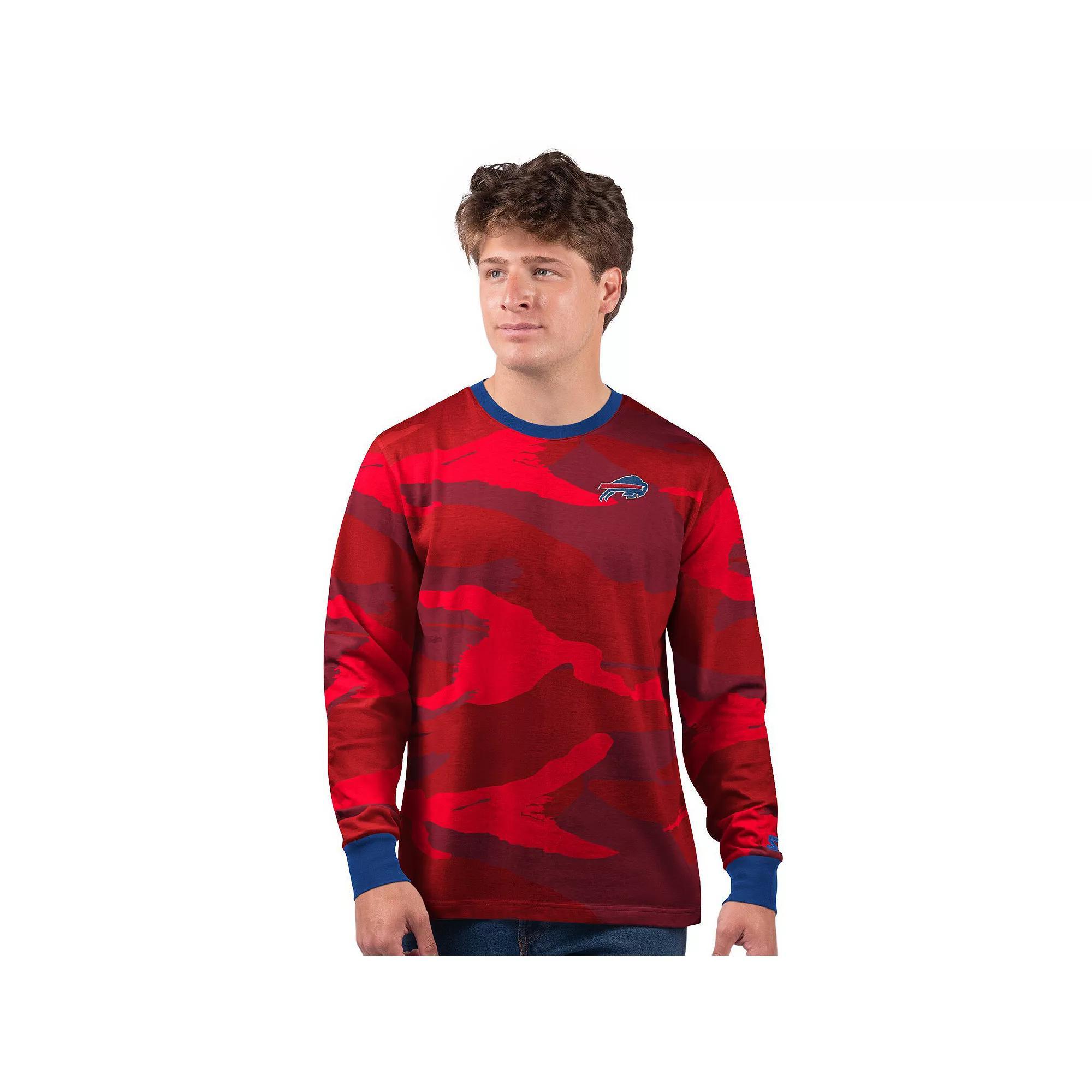 Men's Starter Red New England Patriots Thursday Night Gridiron Vintage Logo Long Sleeve T-Shirt, Size: 3XL Product Image