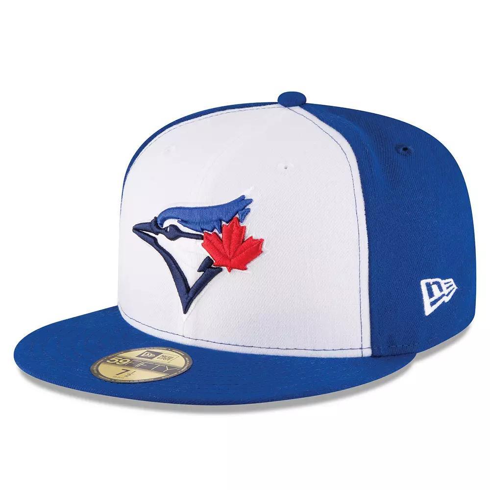 Men's New Era White/Royal Toronto Blue Jays 2017 Authentic Collection On-Field 59FIFTY Fitted Hat, Size: 7 5/8, Jay White Product Image