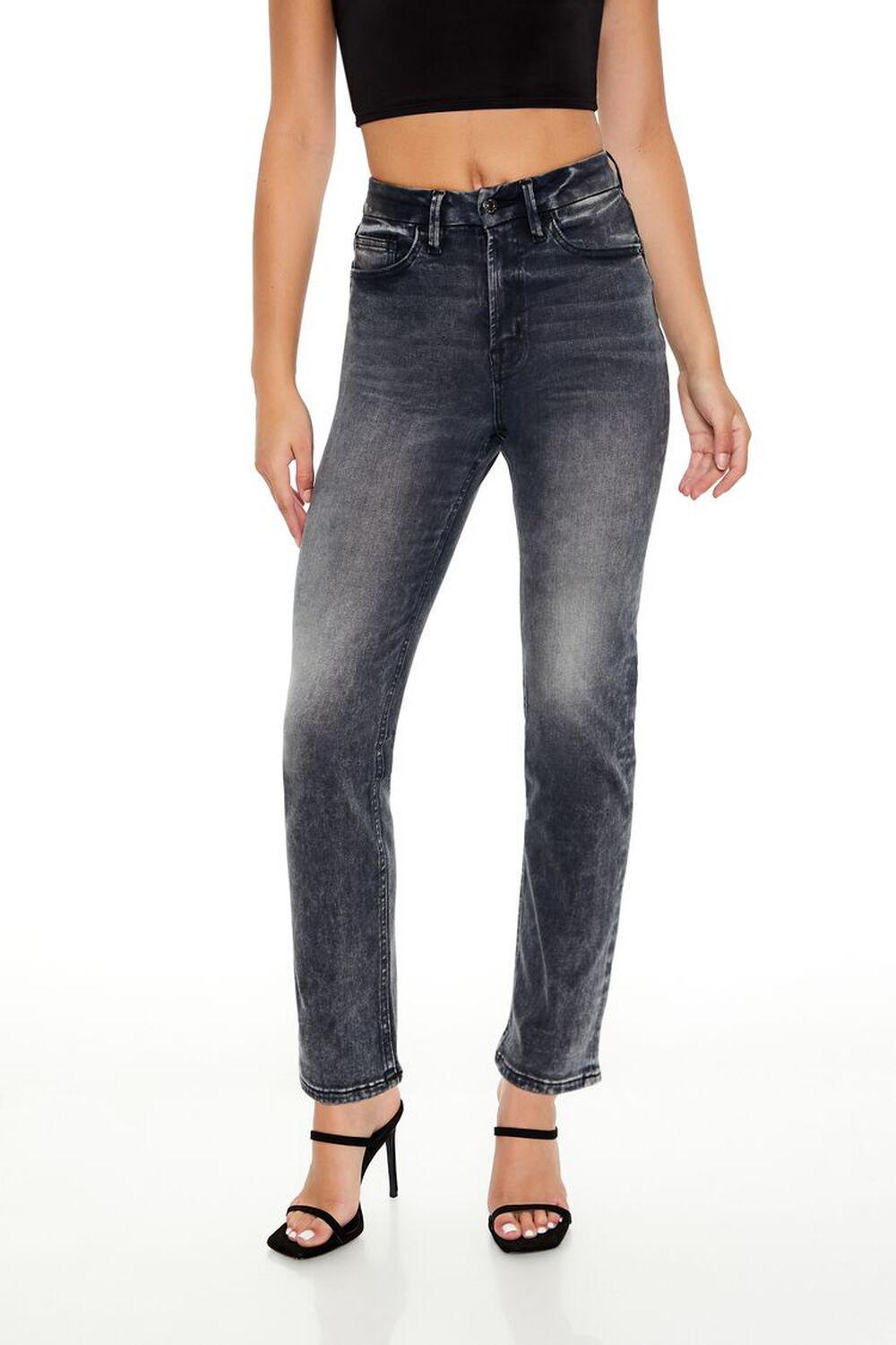 Curvy High-Rise Straight Jeans | Forever 21 Product Image