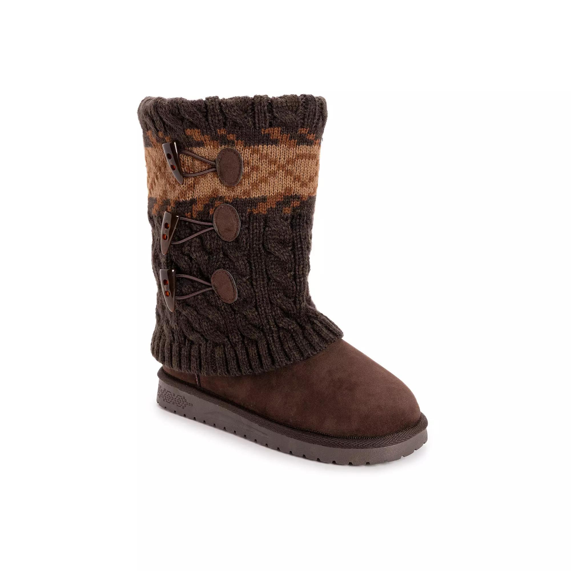 Essentials by MUK LUKS Cheryl Women's Winter Boots, Size: 6 Wide, Java Marl Product Image