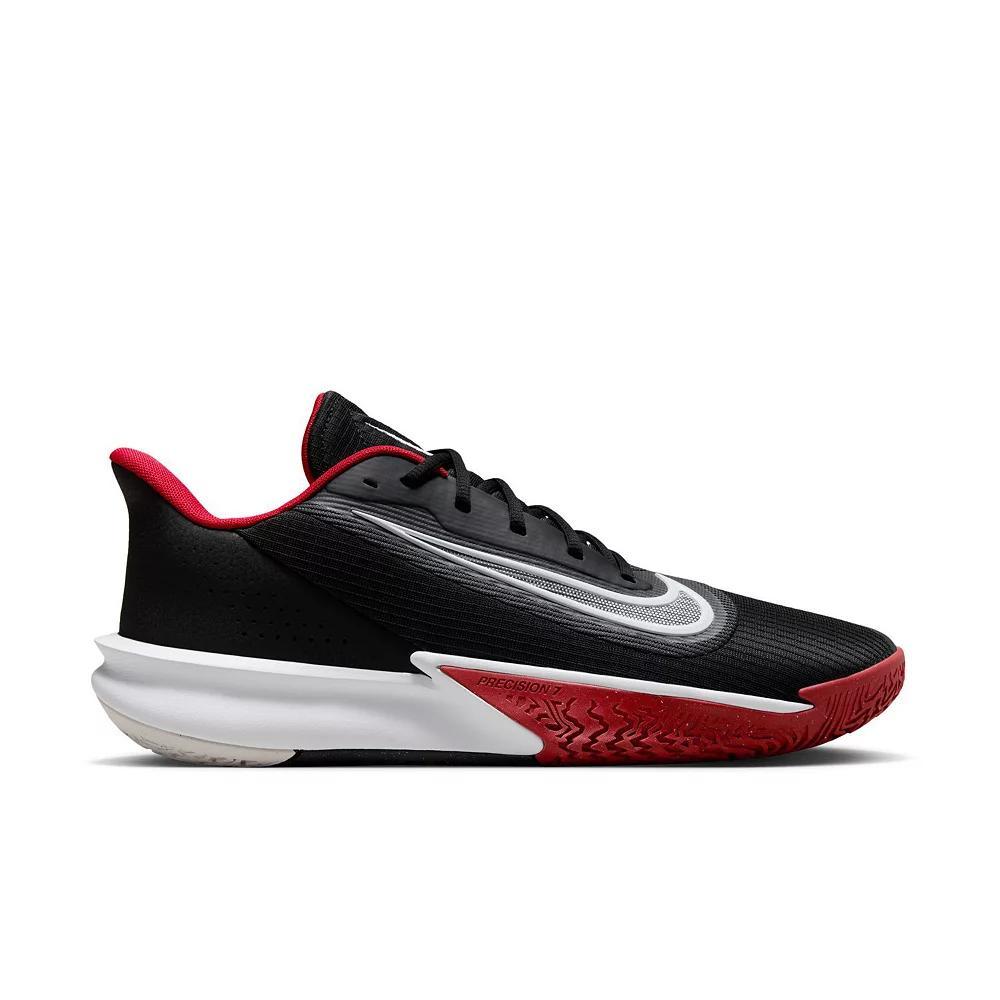 Nike Precision 7 Red White Black Men's Basketball Shoes, Size: 10.5, Black White Red Product Image
