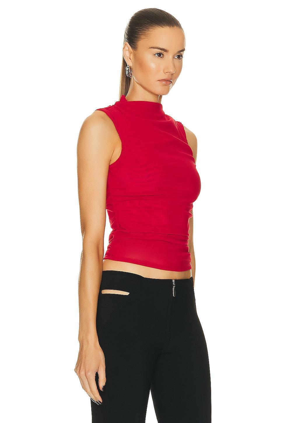 Miaou Cam Top Red. (also in XL). Product Image