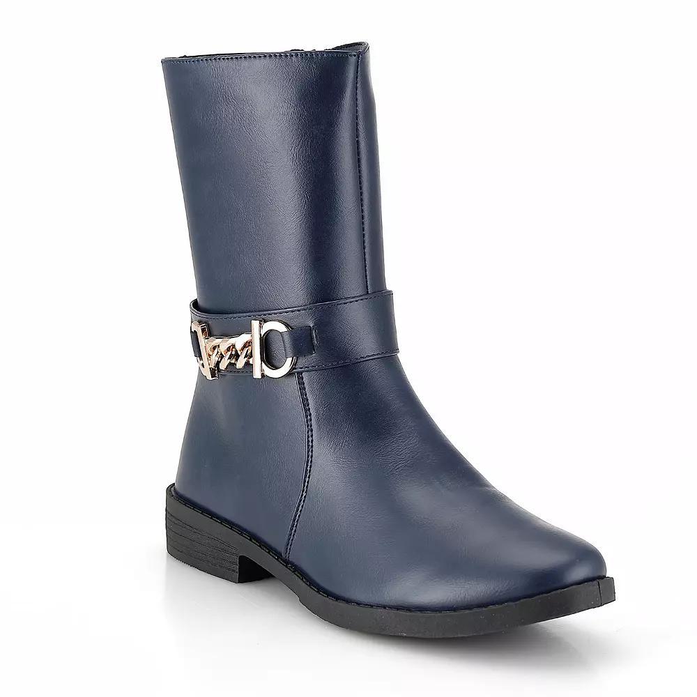 Henry Ferrera Charm-509 Womens Mid Shaft Boots, Blue Product Image