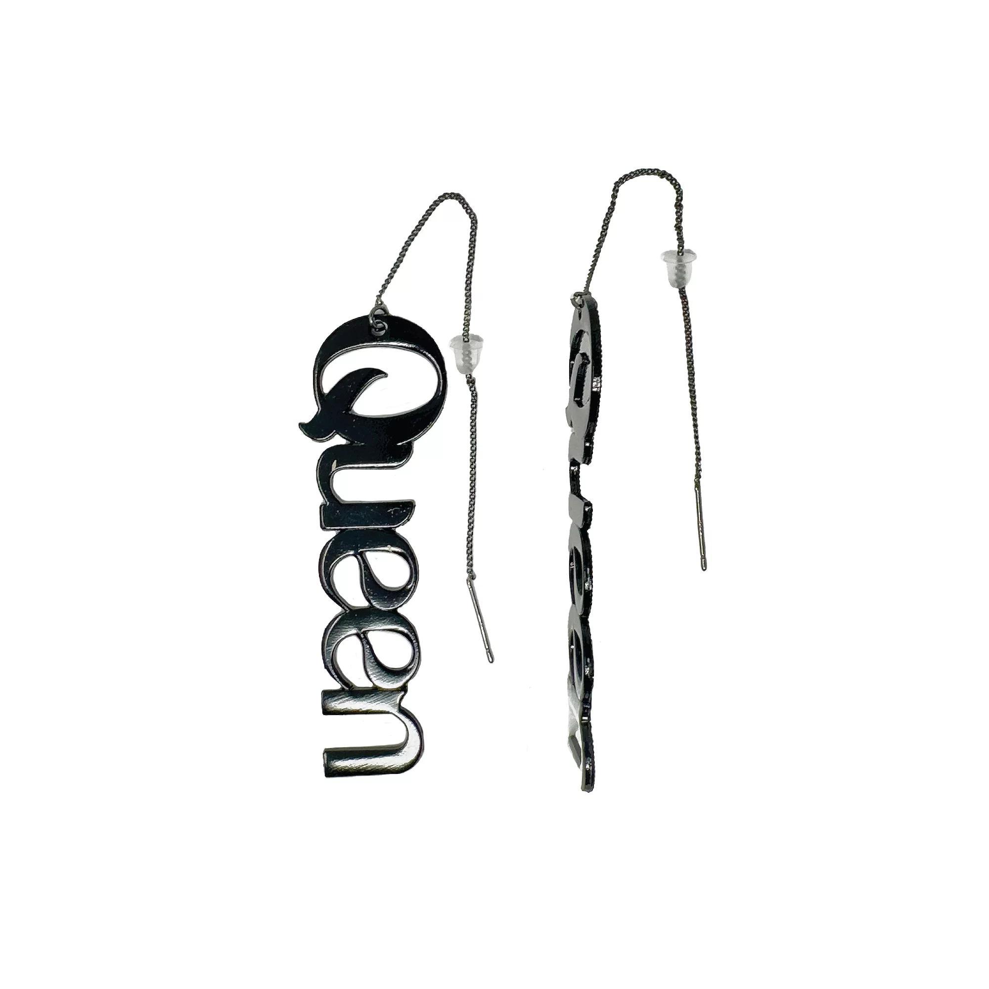 Legendary Rootz Queen Earrings, Womens, Black Product Image