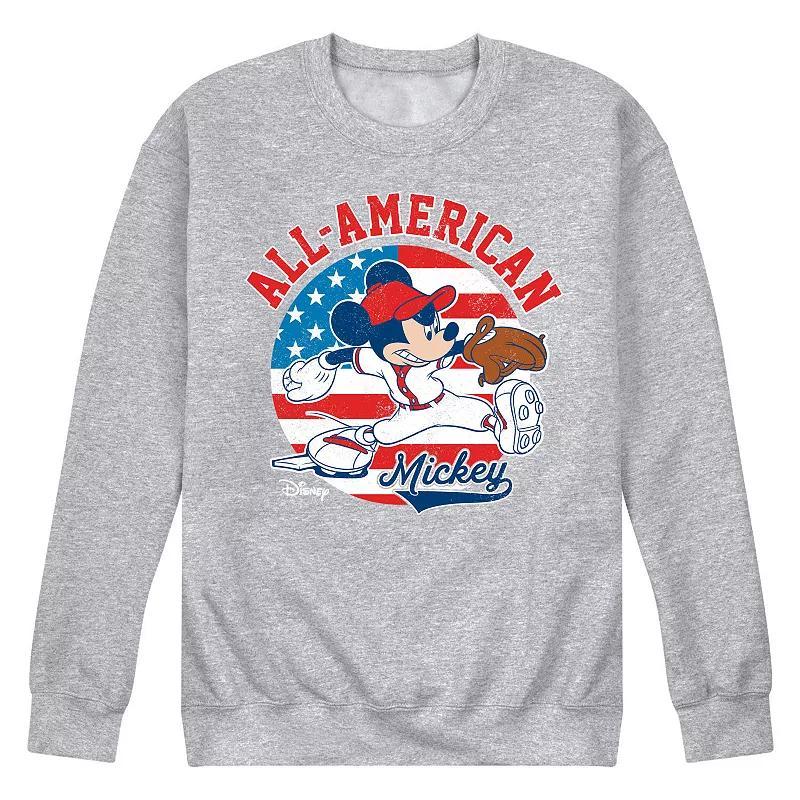 Disneys Mickey Mouse Mens Americana Baseball Fleece Sweatshirt Product Image