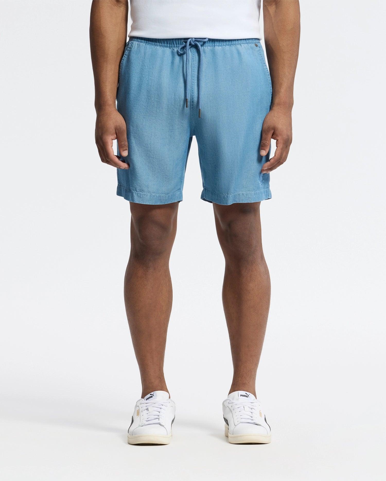 MENS KERVIN LIGHTWEIGHT DENIM WOVEN SHORT - B6R633F200 Product Image