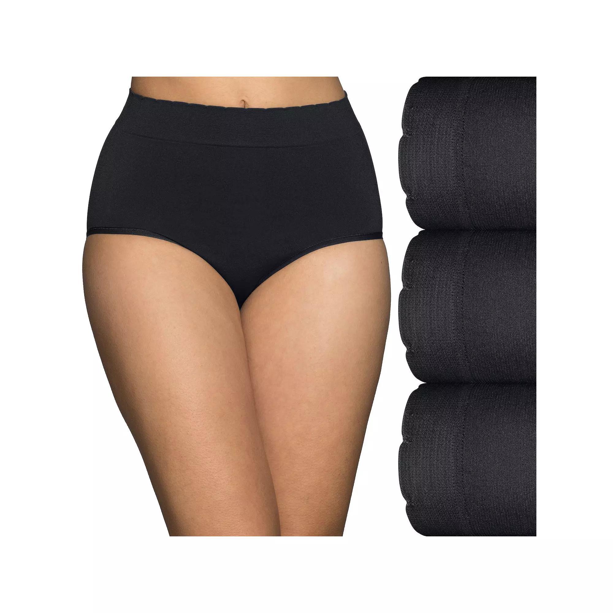Womens Vanity Fair Lingerie 3-Pack No Pinch No Show Seamless Briefs 13418 Product Image