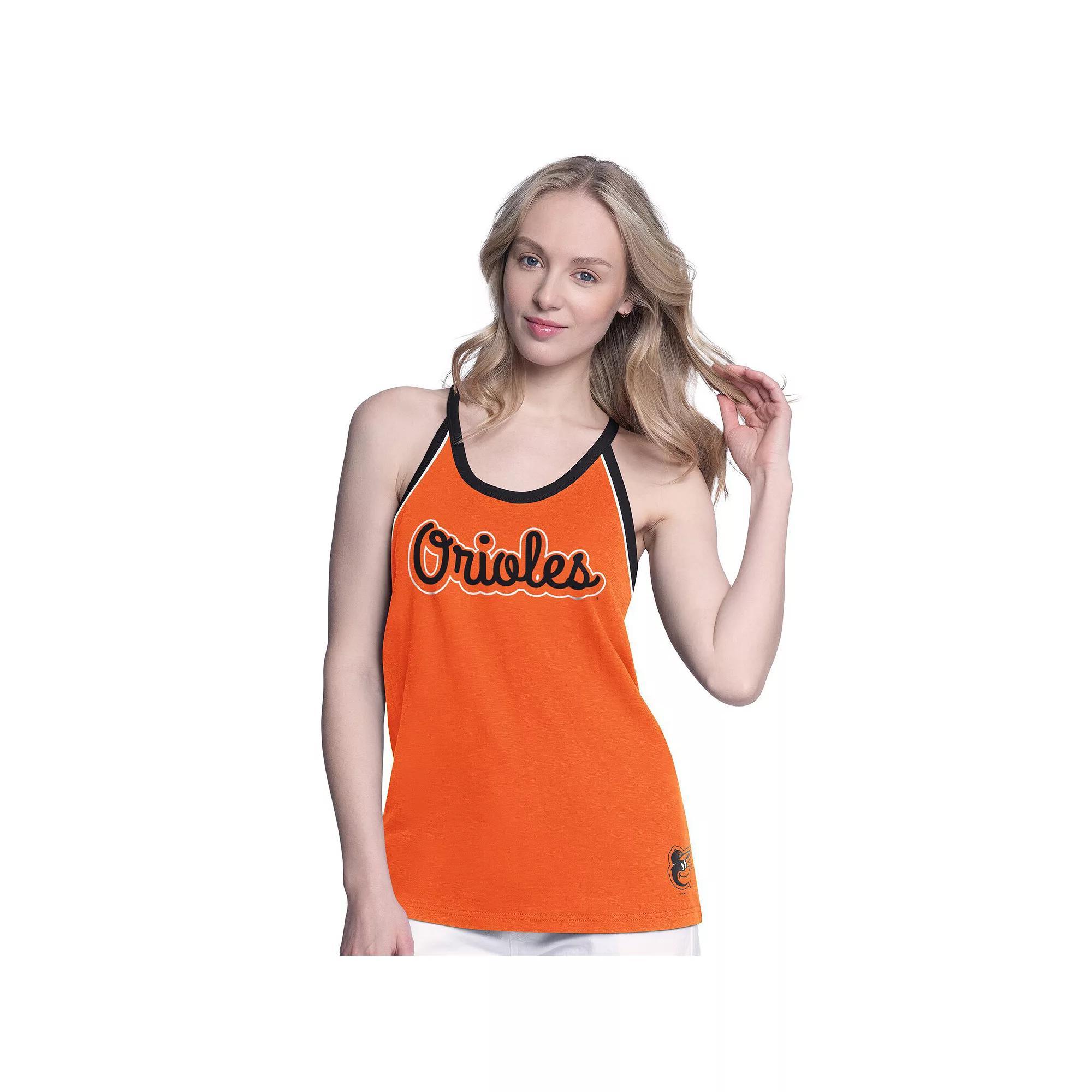 Women's G-III 4Her by Carl Banks Orange Philadelphia Flyers Curveball Racerback Tank Top, Size: Small, Fly Orange Product Image