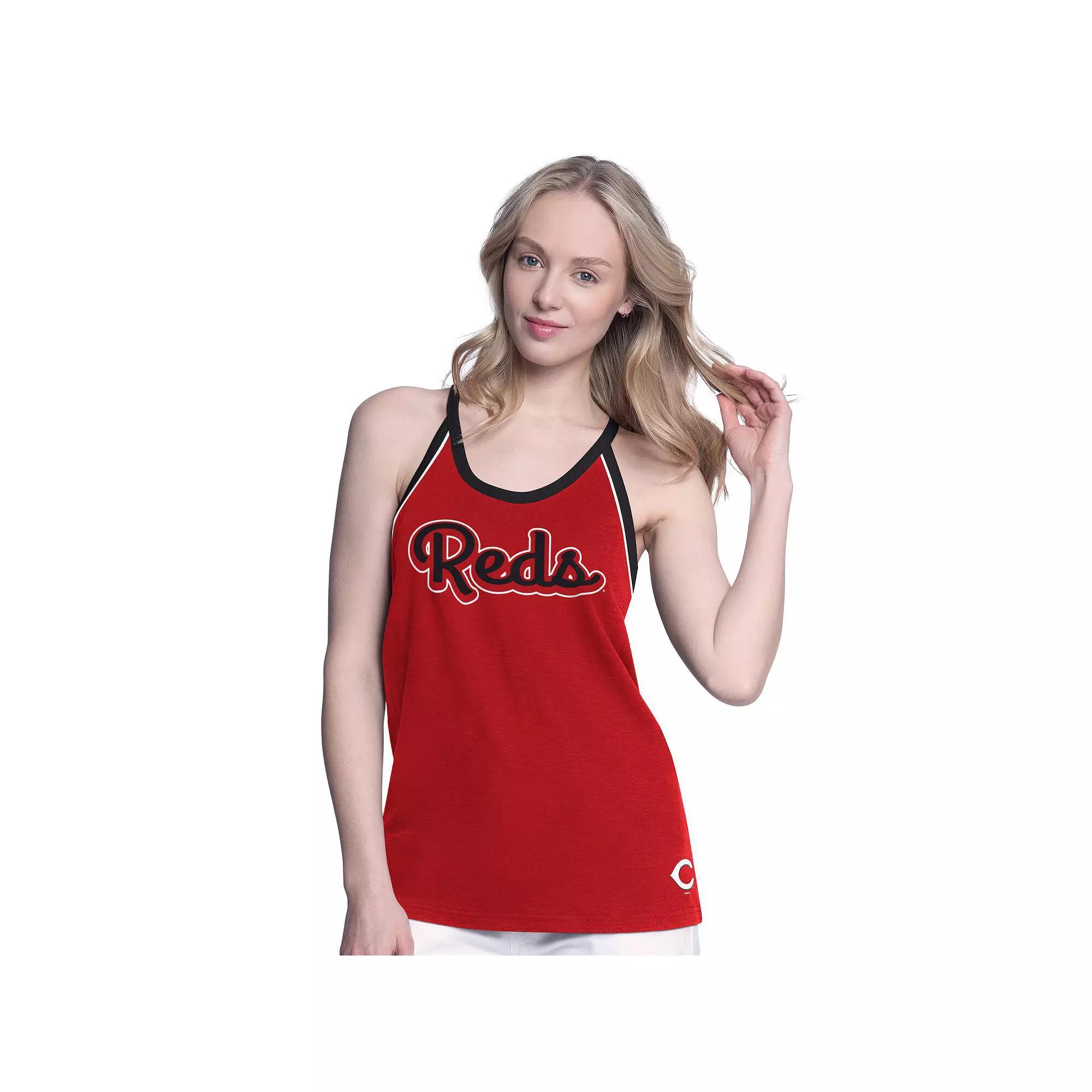 Women's G-III 4Her by Carl Banks Red St. Louis Cardinals Curveball Racerback Tank Top, Size: XL Product Image