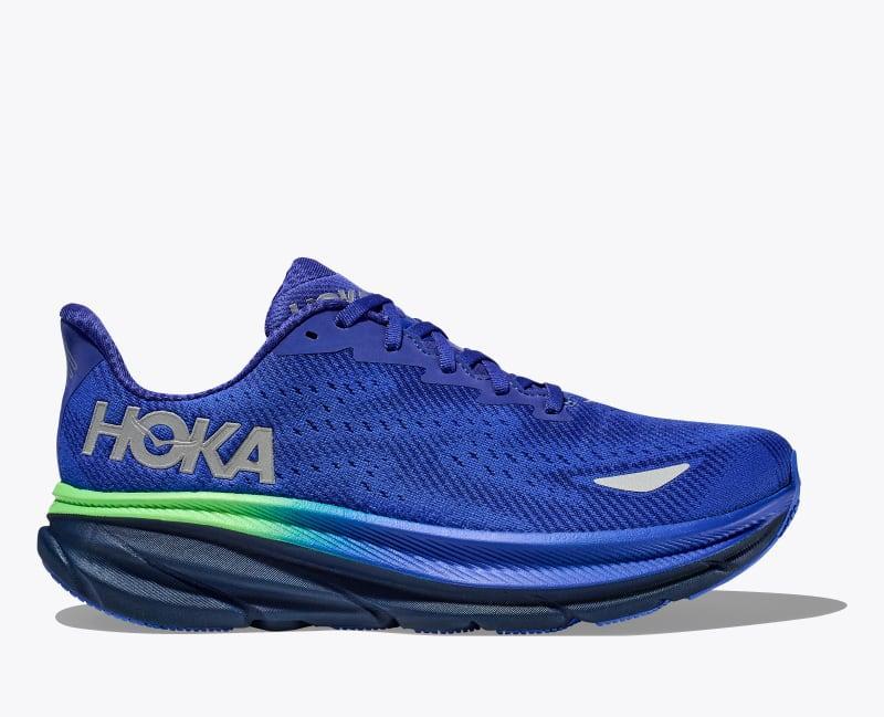 HOKA Men's Clifton 9 GTX Shoes in Dazzling Blue/Evening Sky, Size 9 Product Image