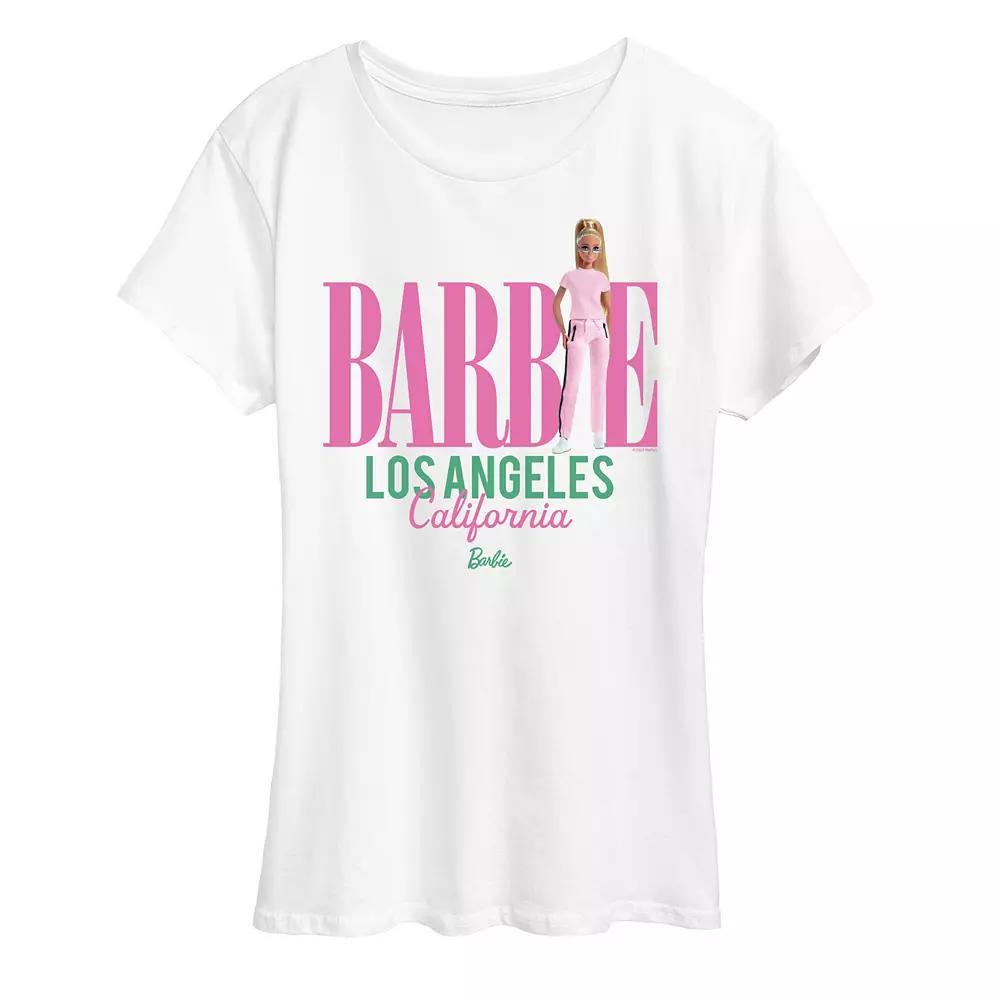 Womens Barbie Los Angeles Graphic Tee Product Image