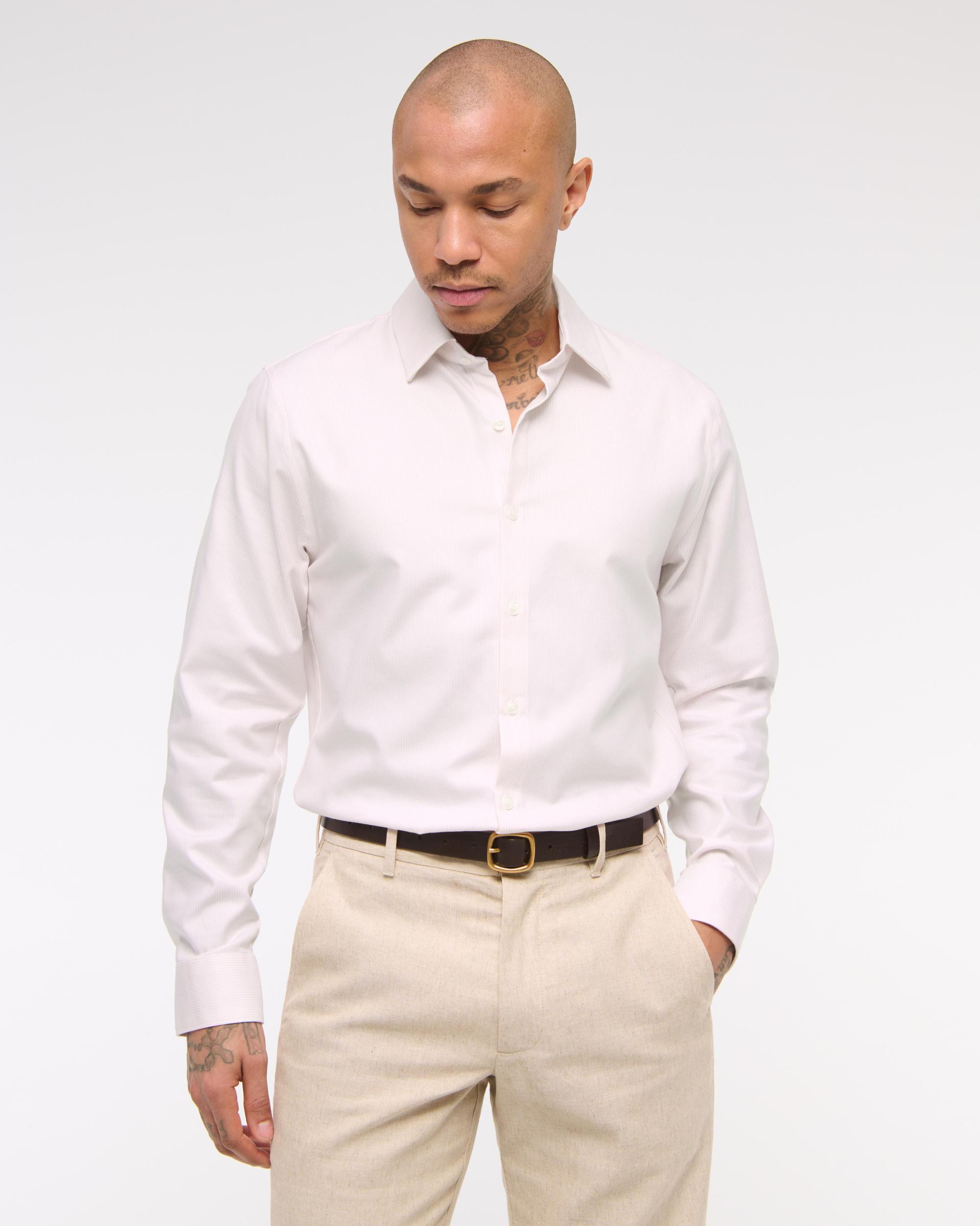 The A&F Collins Slim Suiting Shirt Product Image