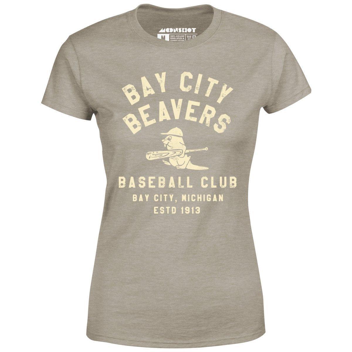 Bay City Beavers - Michigan - Vintage Defunct Baseball Teams - Women's T-Shirt Female Product Image