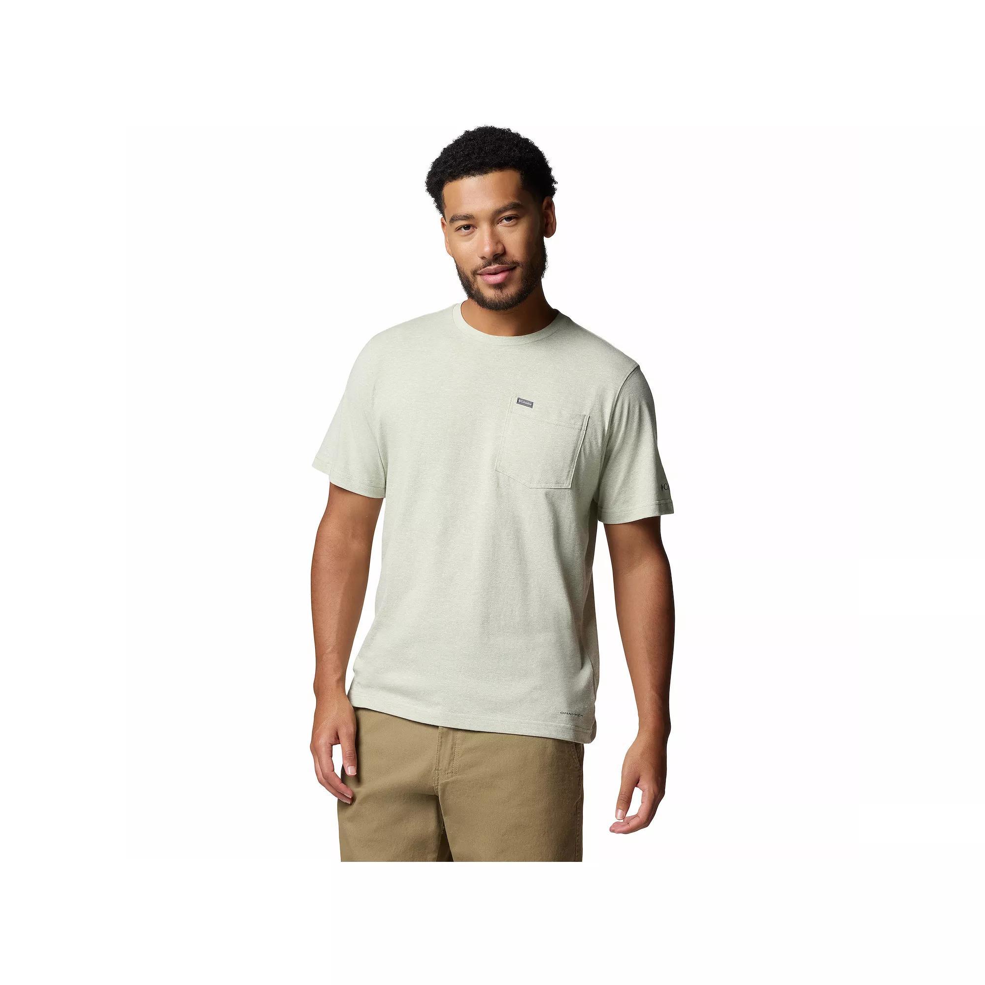 Men's Columbia Thistletown Hills™ Pocket Tee, Size: Small, Safari Grey Product Image