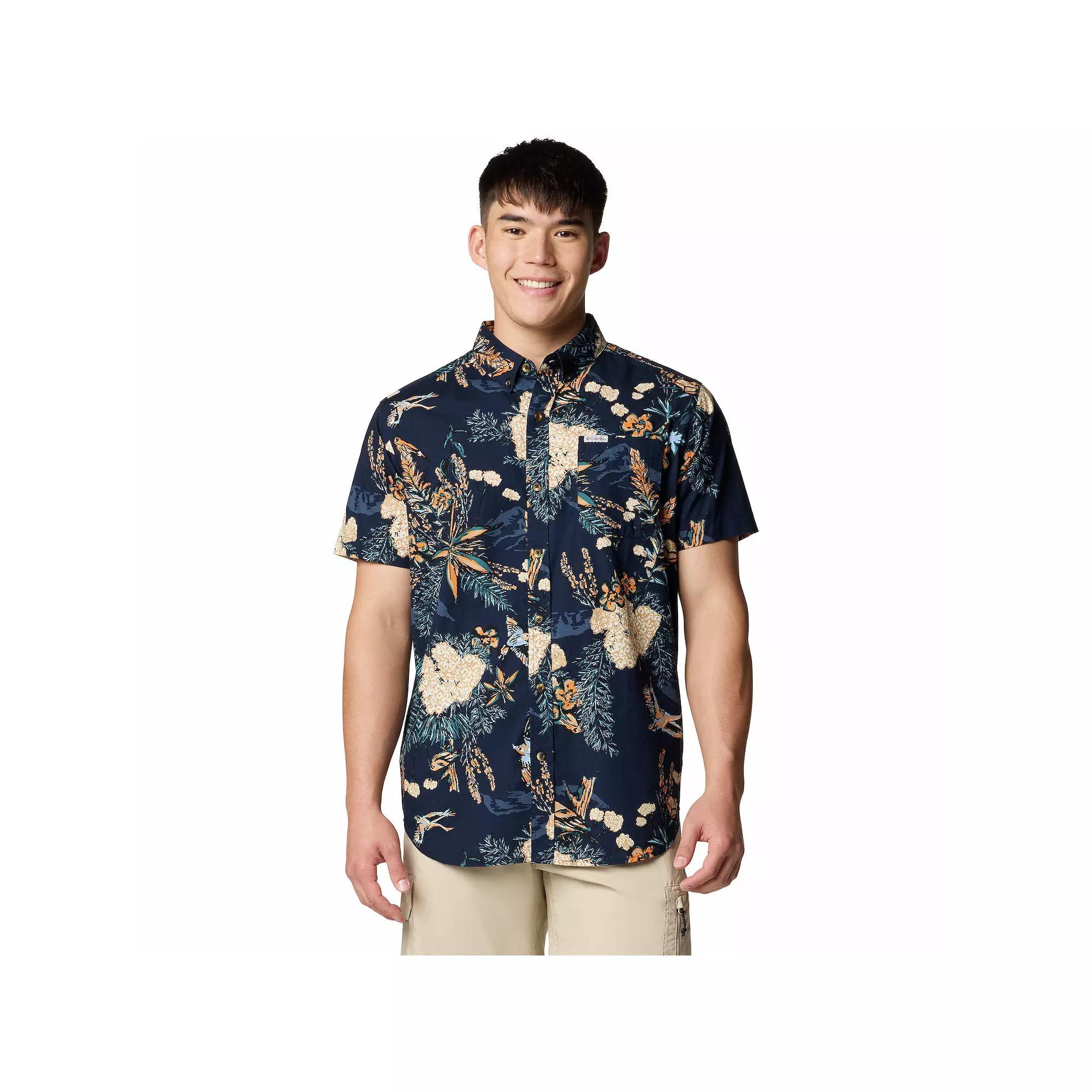 Columbia Men's Rapid Rivers Printed Short Sleeve Shirt Tall- Product Image