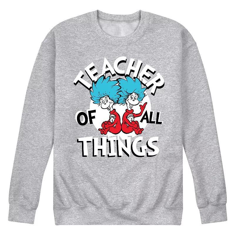 Mens Dr Seuss Teacher Of All Things Graphic Sweatshirt Product Image
