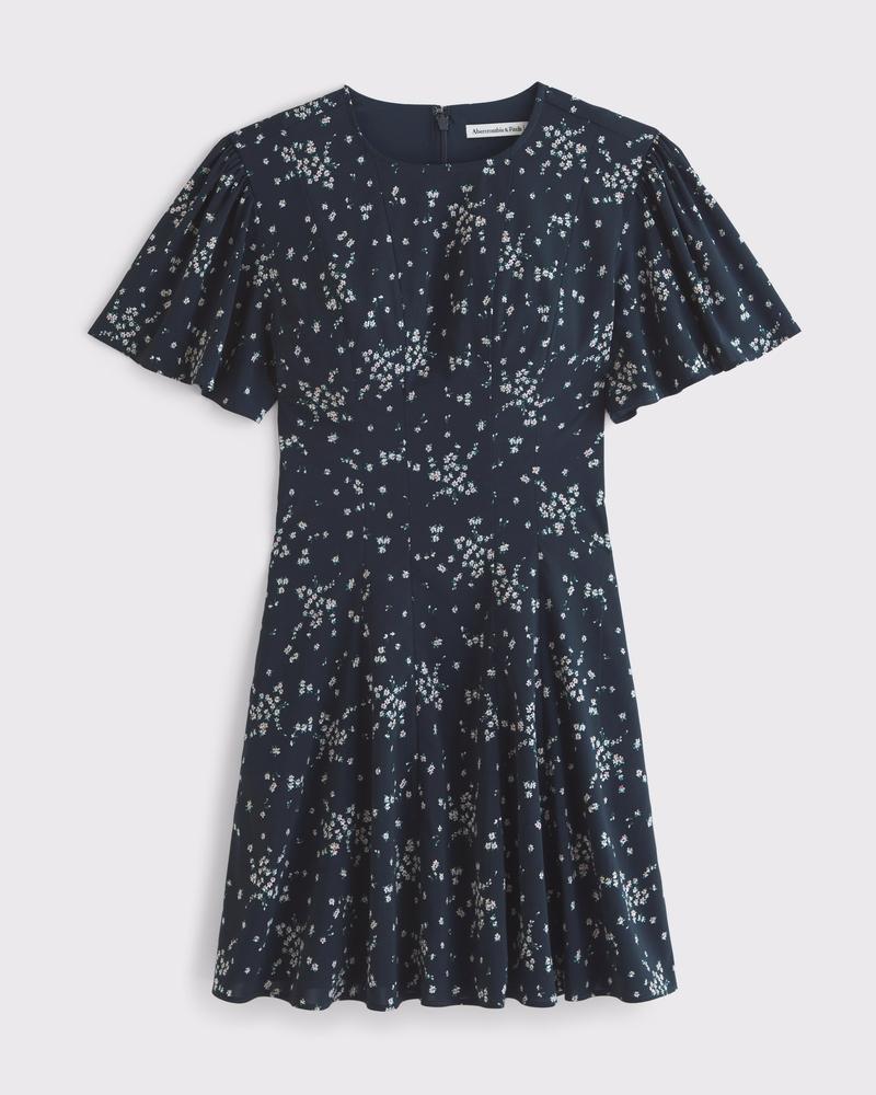 The A&F Mila Short-Sleeve Mini Dress Product Image