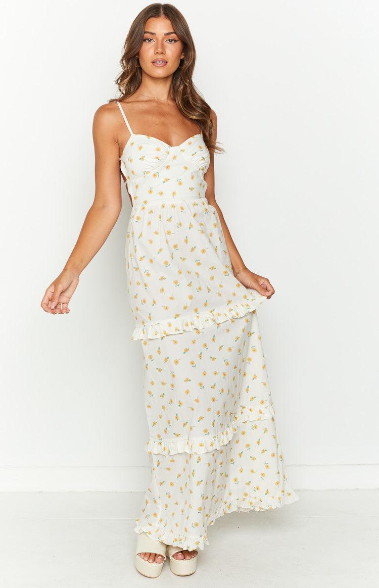 Victoria Tie Back Floral Maxi Dress Product Image