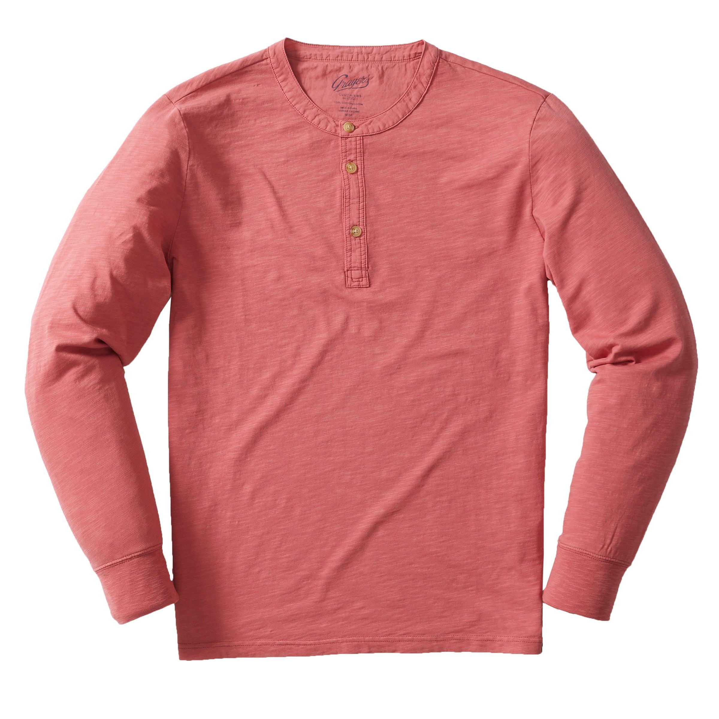Madison Jaspe Loose Knit Henley  - Dusty Cedar (Final Sale)* Product Image