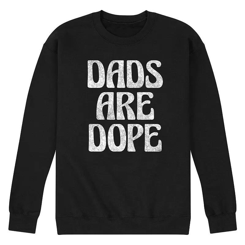 Men's Dads Are Dope Fleece Sweatshirt, Size: XXL, Blue Product Image