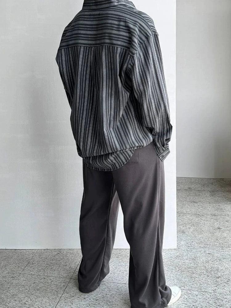 RT No. 13061 STRIPED BUTTON-UP SHIRT Product Image