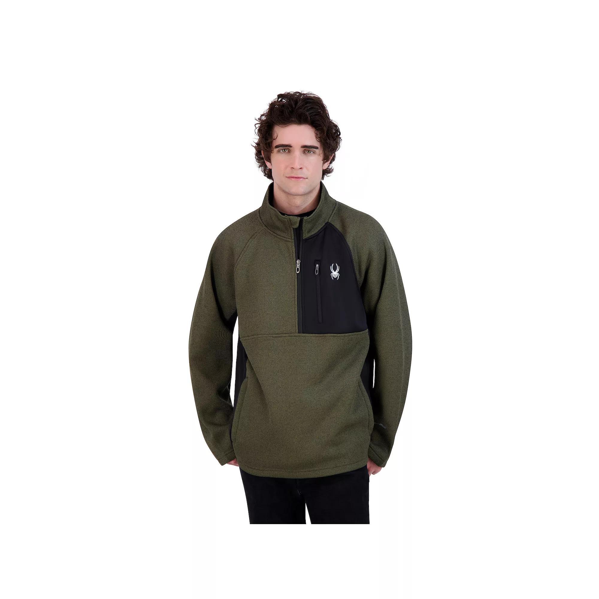 Men's Spyder 1/4-Zip Fleece Sweatshirt, Size: Small, True Blue Product Image