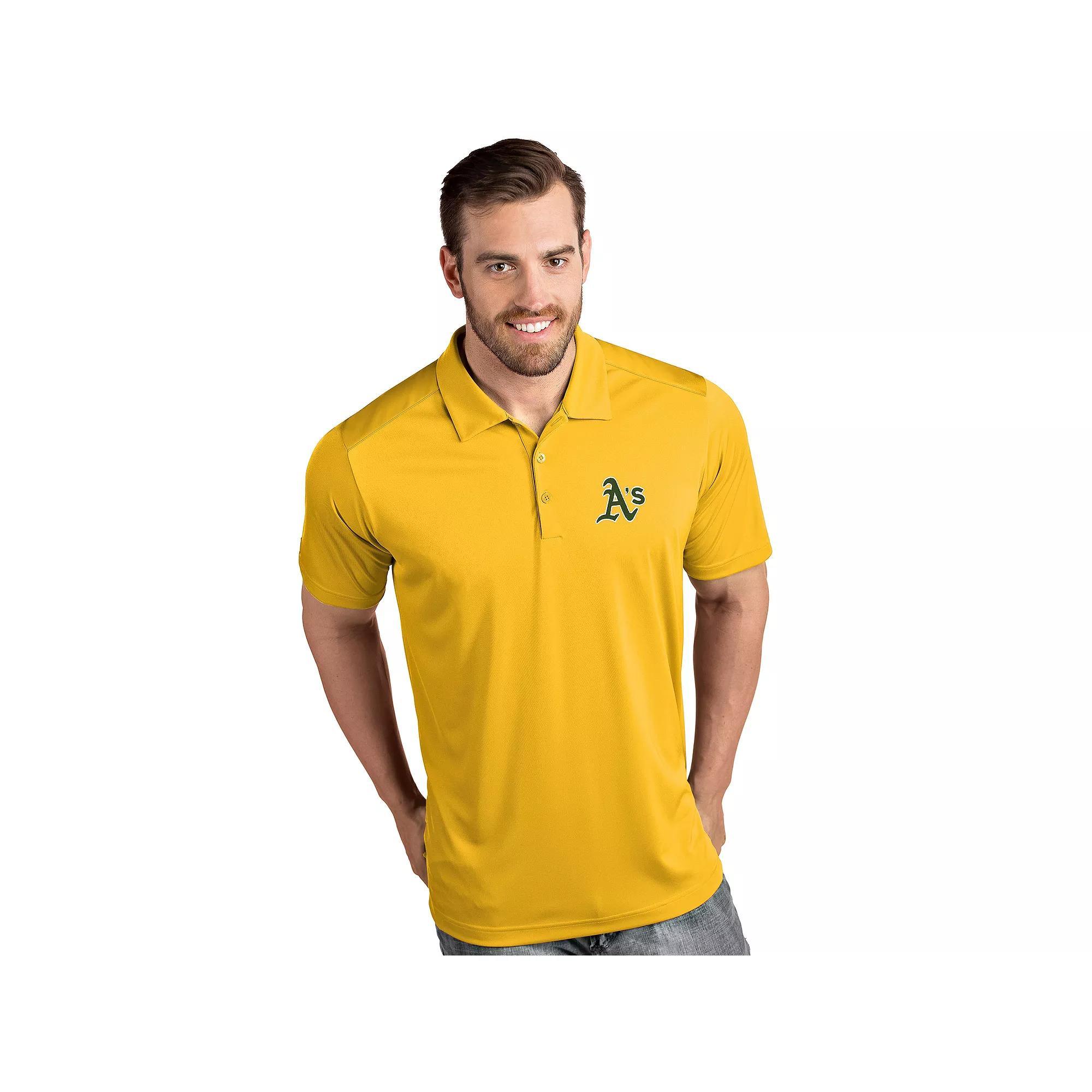 Men's Antigua Tribute Polo, Size: Large, Yellow Product Image