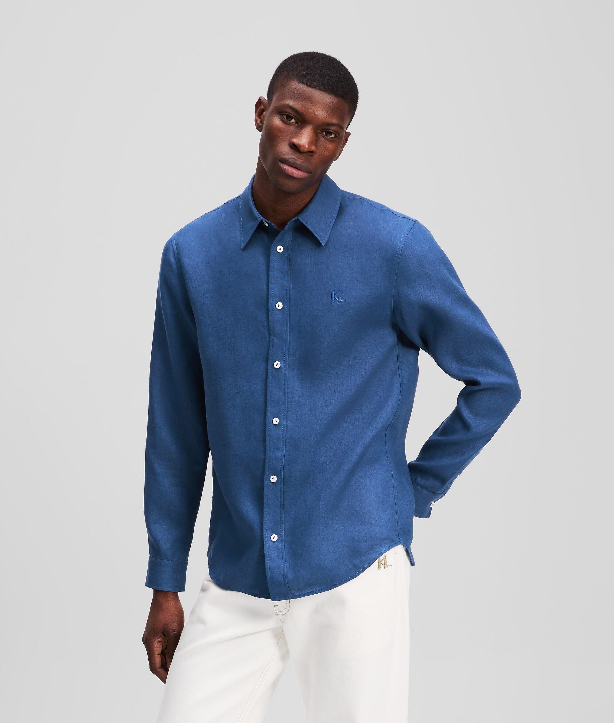 KL MONOGRAM LINEN SHIRT Product Image