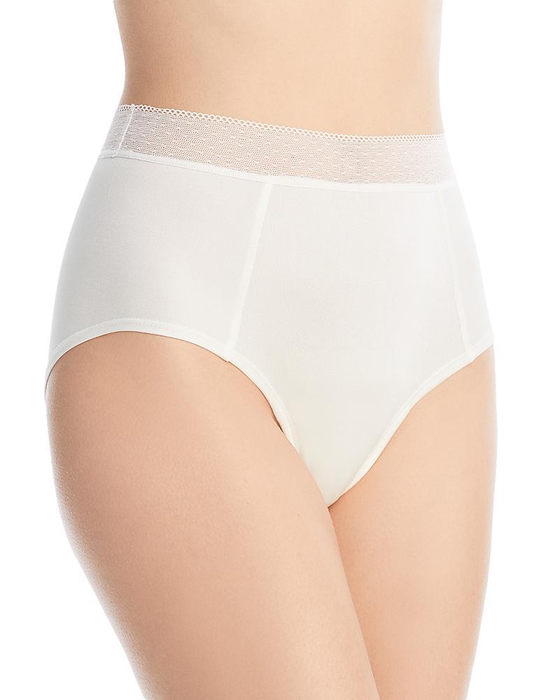 Uwila Warrior Silk High Waisted Lace Trim Briefs Product Image